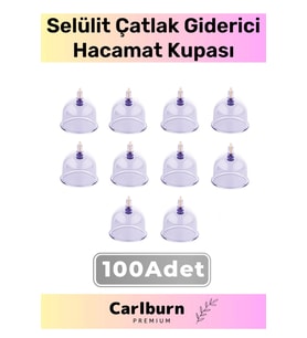 Premium Series Çatlak Vakumlu 6 Numara Hacamat Kupası 100 Adet