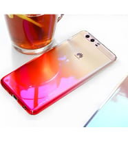 Huawei P10 Kılıf Parlak Renk Geçişli Kılıf (Pembe)