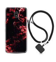 Xiaomi Redmi 8A 8 Pro 9C 9T 10C 11T Pro Kılıf Boyun Askılı Silikon Red Smoke 1745