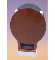 Zigon Çanta 90123 Sehpa Oval Model İkili Takım Mdf  Gri-Ceviz Renk Uyum El Yapım (Gri - Açık Pembe)