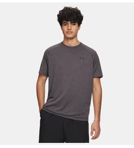UA Tech 2.0 SS Tee Carbon Heather