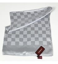 Kroren Krep Jakarlı Dama Desen Şal - 70 x 190 - 7379