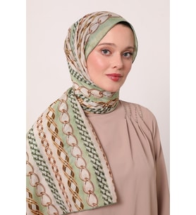 YEŞİL luvenSara Silk Elite Şal