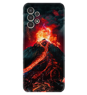 Samsung Galaxy M14 Kılıf Silikon Desen Özel Seri Yanardağ 1611