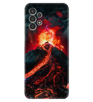 Samsung Galaxy M14 Kılıf Silikon Desen Özel Seri Yanardağ 1611