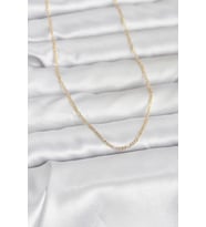 CM 14K Gold Renk 60 cm Zincirli Kadın Kolye - TJ-BKO10949