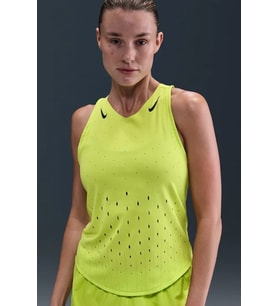 Nike Dri Fit AeroSwift Running ADV Singlet Tank Top Green Lazer Kesim Koşu Atleti Fıstık Yeşili