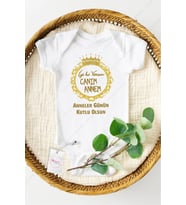 Canım Annem Anneler Günü Özel Tasarım Bebek Zıbın Pamuklu Çıtçıtlı Body