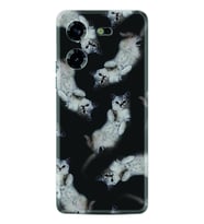 Tecno Pova 5 Kılıf Silikon Desen Özel Seri Sevimli Kedicikler 1785