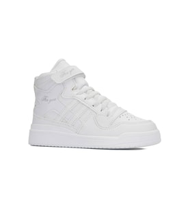 Günlük Kız Erkek Çocuk Sneaker Cırtlı Lastik Bağcıklı Basketbol Ayakkabısı 105 (Beyaz)
