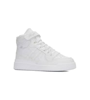 Günlük Kız Erkek Çocuk Sneaker Cırtlı Lastik Bağcıklı Basketbol Ayakkabısı 105 (Beyaz)