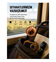 Mey İthalat® Şarjlı Mini Retro Radyo Bluetooth Hoparlör Çoklu Bağlantı Seçenekli Yeni Nesil