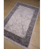 KASHE HALI ÇİZGİ 7296 SİYAH MODERN SALON HALISI 160X230 CM
