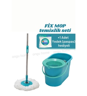 Pratik Fix Mop Temizlik Seti, Mikrofiber Başlık Hediye ile 75 Karakter