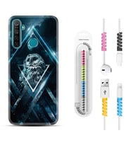 Realme 5i 5 Pro 6i 7 Pro 8 Kılıf Kablo Koruma Spiral Silikon Old Owl 1649