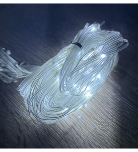 8 Fonksiyonlu Beyaz LED Işık Perde (2x2 m)