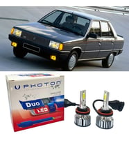 Renault 9 Led Xenon Uzun + Kısa Far Ampulü H4 Duo Yeni Seri Beyaz