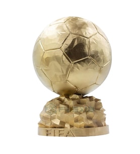 FLEXIS WE MAKE IT POSSIBLE FOR YOU Fıfa Ballon D'or Maketi Gold Kaplama 25 Cm Kaliteli
