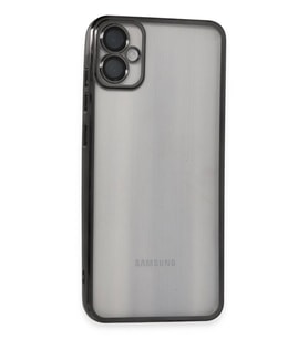 Newface Samsung Galaxy A05 Kılıf Razer Lensli Silikon - Siyah