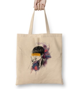 Bts Min Yoongi 01 Bez Çanta Uzun Saplı