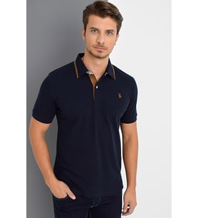 T8563 DEWBERRY ERKEK TSHIRT-LACİVERT