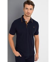 T8563 DEWBERRY ERKEK TSHIRT-LACİVERT