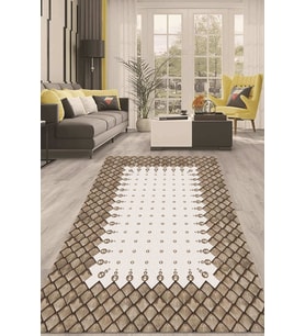 Dijital Kaymaz Taban Yıkanabilir Modern Renkli Salon Halısı Mutfak Halısı Yolluk ND-HT-1032 (Çok Renkli)