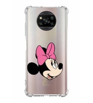 Xiaomi Poco X3 Pro Köşe Korumalı Antişok Kapak Minnie Mouse Tasarımlı Şeffaf  Kılıf
