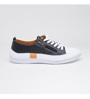 Günlük Hakiki Deri Kadın Sneaker (Siyah)