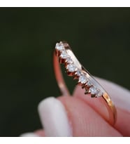 Pırlanta Yüzük Taç Yüzük (Rose - Gold)