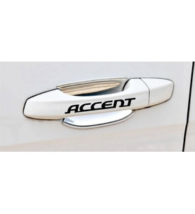 Accent Kapı Kolu ve Jant sticker seti 8 adet yazı 200