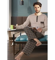 DoReMi Brave Bryan Erkek Pijama Takımı (KAHVE)