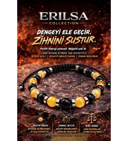 Sertifikalı Oniks Sarı Kuvars Bileklik - 8 mm Doğal Taş Terahertz Aparatlı Unisex El Yapımı (Çok Renkli)