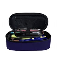 Jacbag Mor Kadın/Kız Çocuk Oval XL Organizer Kalem Kutusu Kalemlik (Çok Renkli)