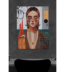 Art-kız Ahşap Poster (27x18)