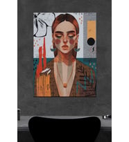 Art-kız Ahşap Poster (27x18)