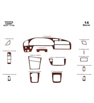 Meriç® Toyota Camry Ön Torpido Kaplama Maun 14 Parça 1991-1997 (Maun)
