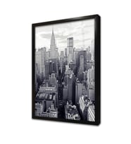 New York Çerçeveli Cam Tablo