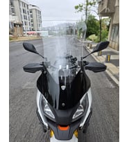 MOTOCAM Peugeot XP 400 Ön Cam 2023-2026 Model 65cm Şeffaf Renkli 4mm UZUN