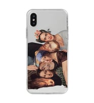 Iphone X / Xs Uyumlu Sanatsal Karakterler Desenli Şeffaf Telefon Kılıfı