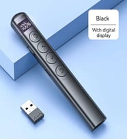 Dijital Ekranlı Şarjlı Lazer Sunum Kumandası Şarj Göstergeli Lazer Powerpoint Laser Pointer Slayt