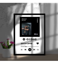 Spotify Karekodlu Çerçeveli Portre – Hikayenize Özel Şarkı ile