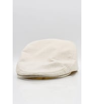 Erkek Cotton Bej Flat Cap Kasket Şapka