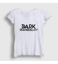 Presmono Kadın Beyaz Logo Dark Tranquillity T-Shirt 137431tt (Beyaz)