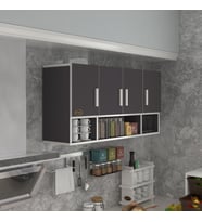 Kenzlife hazır mutfak severus gri 060*120*22 mutfak banyo dolabı kapaklı raflı (Karışık)