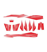 Kırmızı Cup Sticker Seti