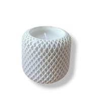 El Yapımı Dekoratif Soya Wax Mum - Kokulu (Beyaz)