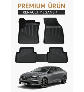 Renault Megane 4 Uyumlu 3D Oto Paspas Premium