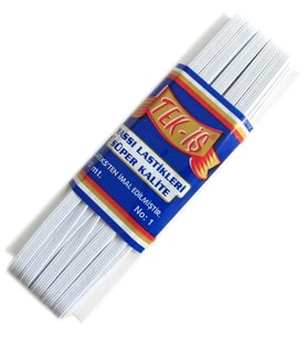 Angel Çanta Aksesuar Lastik Beyaz Yassı No:1