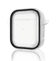 Pilelistore   Airpods 4 (4.nesil) Shiny Şeffaf Kılıf - Siyah